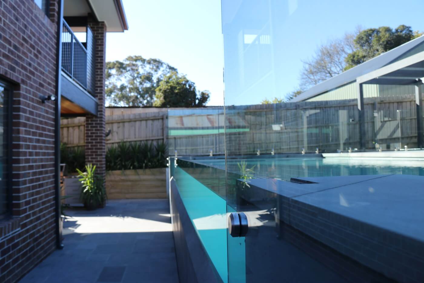 Compass Pools Melbourne Sanctuary 9.4m pool with Maxi Rib in Quartz colour 05